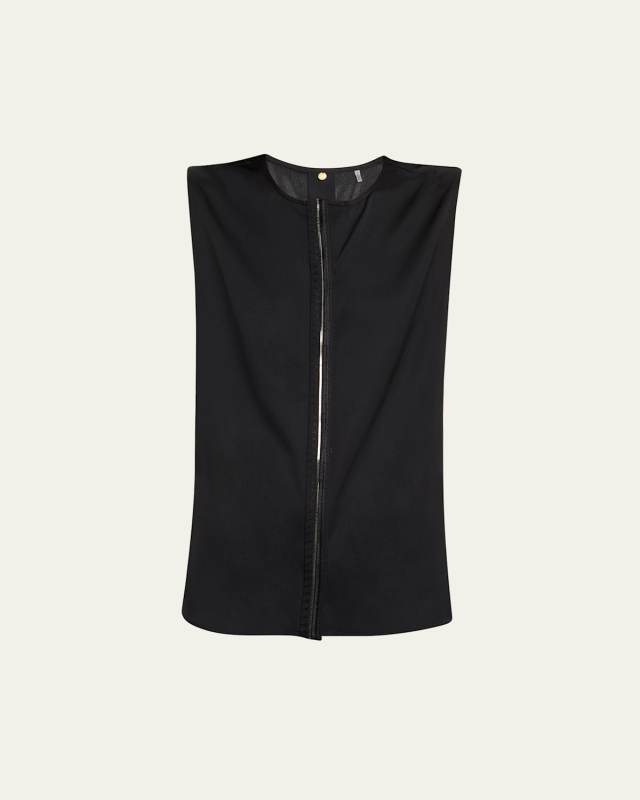 Robi Sleeveless Embroidered Blouse